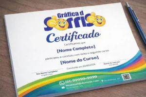 Impressão de Banner em Ceilândia DF 6 Certificados de Conclusão